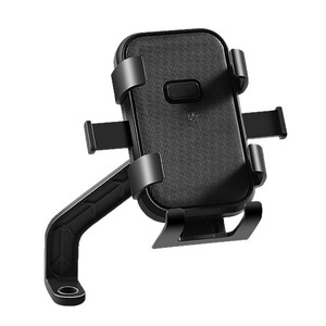 Motorcycle Phone Holder Shockproof Handlebar Mount For Navigation Cycling Mountain Bike Road Bike Use ABS Material <b>Compact</b> - Product Image 5