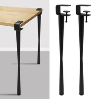 Pieds de table à pince en gros, style moderne, pour bar, bureau, table à café, salle à manger, en fonte d'acier, métal, réglables pour table