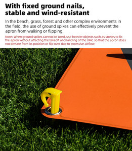 แท่นลงจอดโดรนขนาด 65 ซม. ขายดีจากโรงงาน โดรนพับเก็บได้รวดเร็วแบบพกพา สำหรับอุปกรณ์เสริมโดรนระดับมืออาชีพ - Product Image 5