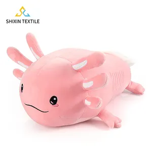 Jouet animal en peluche réaliste lumineux de 20 pouces lueur dans le noir jouets en peluche doux mignon Axolotl jouets en peluche oreiller