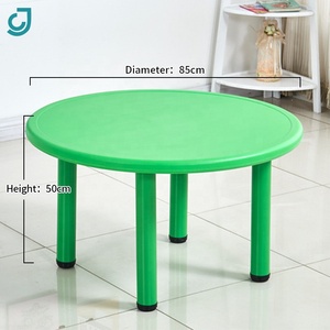 China suministro de fábrica profesional de alta calidad Popular barato niños Mesa preescolar plástico redonda hermosa mesa para la venta - Product Image 4