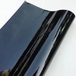 Sino 1.52x17m高品质光泽黑色变色乙烯基汽车包装卷超级光泽水晶汽车包装 - Product Image 3