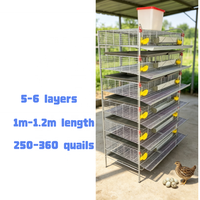 Cage à cailles haute densité de type H, 160 oiseaux par ensemble, matériel d'élevage avicole fiable