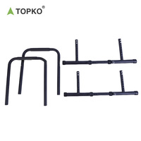 TOPKO Fitness Gymnastique Réglable Push up Stand Dip Bar Barres Parallèles