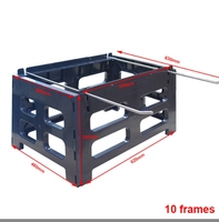 Fournitures d'apiculture Stand de ruche d'abeille avec support de cadre Support de ruche noir pour support de ruche d'abeille