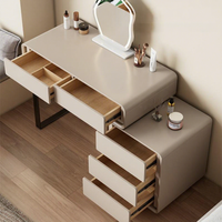 Table à langer moderne en bois avec miroir et tiroirs, table à langer pour chambre à coucher, hôtel