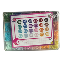 Lot de perles en plastique Artkal pour loisirs créatifs, 24 couleurs, perles Pyssla Perler unisexe, jouet créatif à fusionner, perles Hama Perler