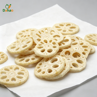 Hoogwaardige groentesnacks BRC HACCP HALAL gecertificeerd vacuüm gefrituurde VF gedroogde knapperige lotuswortelplakjes gedroogde groente