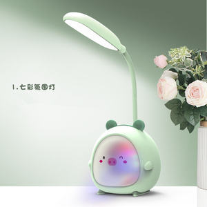 Mignonne Veilleuse Led Usb Charge Lampe Étudiant Enfants Atmosphère De Bureau <span class=keywords><strong>Petit</strong></span> Lapin <span class=keywords><strong>Cerf</strong></span> Pliable Lampe De Table - Product Image 3