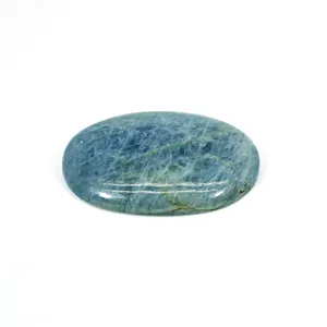 प्राकृतिक दूधिया Aquamarine 43x29mm ओवल Cabochon 73.55 सीटीएस ढीला रत्न