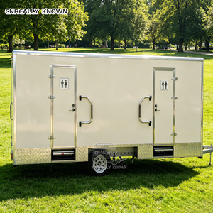 Toilettes mobiles de luxe modulaires entièrement équipées, sanitaires portables durables, remorque de salle de bain VIP - Product Image 5