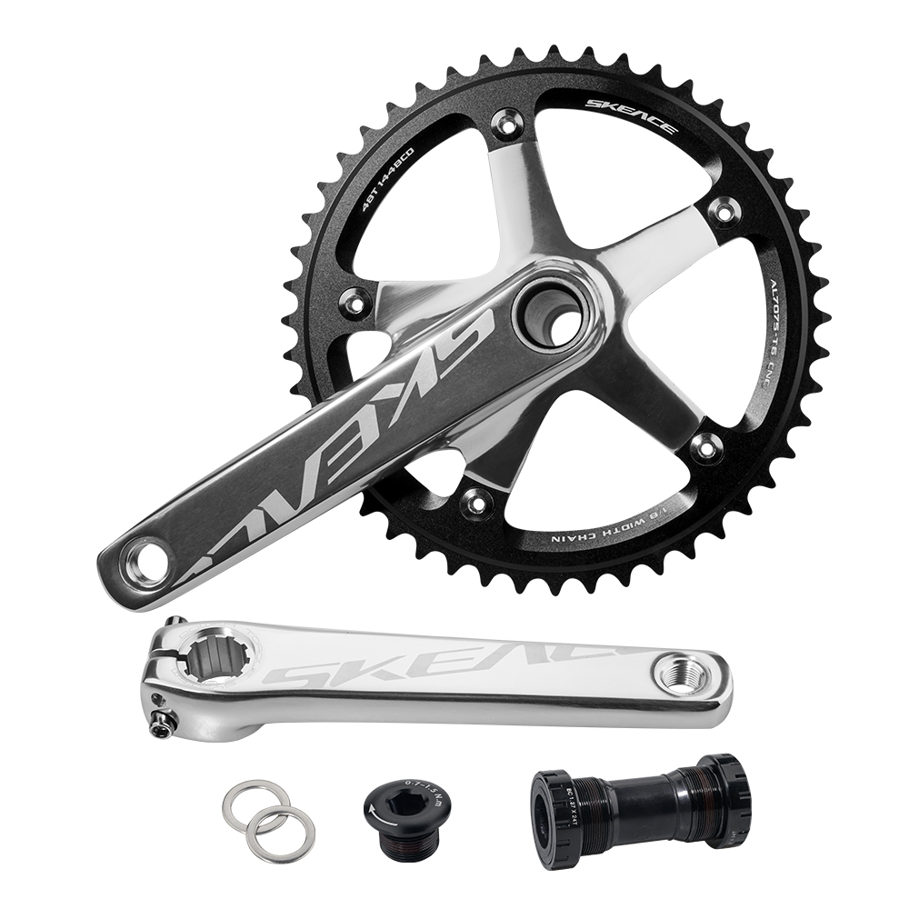 Skeace BCD 144mm Fixie Bike Racing Crankset - 165mm, 48T