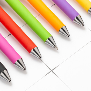 Recharges de stylos bille en plastique multicolores, encre bleue et noire, vente en gros, impression personnalisée du logo pour enseignants et fournitures de bureau - Product Image 3