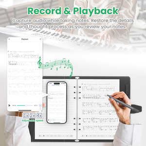 مجموعة أقلام الكتابة الذكية الرقمية من NEWYES Low MOQ ، قلم رقمي رقمي للتعرف على الكتابة اليدوية ، قلم ذكي ودفتر ملاحظات ومزامنة تطبيق - Product Image 3