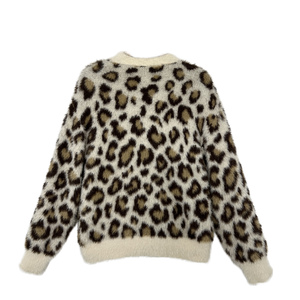 <span class=keywords><strong>Cardigan</strong></span> E&L OEM&ODM Autunno 2025 Nuovo in Morbido Nylon a <span class=keywords><strong>Pelo</strong></span> Lungo Stile Leopardato Casual <span class=keywords><strong>con</strong></span> Bottoni di Tendenza e Più Venduto - Product Image 2