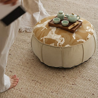 Pouf rond moderne du milieu du siècle, coussin de sol minimaliste de luxe pour décoration intérieure, idéal pour baie vitrée, salon, canapé, siège paresseux - Vente en gros