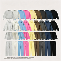 Sweat à capuche unisexe surdimensionné en molleton français de haute qualité BQ, sweat à capuche court pour homme, impression et broderie personnalisées