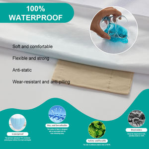 Taille personnalisée Premium Cotton Terry Fiber Protège-<span class=keywords><strong>matelas</strong></span> imperméable Respirant Couvre-lit Hypoallergénique Livraison rapide - Product Image 2