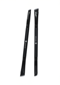 Pennello Angolato per Sopracciglia PZ a Doppia Estremità, Piccolo e Grande, con Setole Sintetiche e Manico in Plastica - Product Image 1