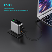 Nouveaux produits Tommox, chargeur multi-Gan 140W 100W avec affichage numérique, chargeur pour iPhone 17, chargeur pour ordinateur portable Macbook Pro 40W, type C