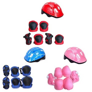 Set de 7 Piezas de Equipo de Protección para Patinaje Infantil: 1 Casco + 2 Rodilleras + 2 Coderas + 2 Protectores de Manos - Product Image 4