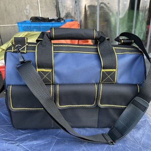 <b>Tool</b> Duffle Bag 200 Lb Capacity Waterproof Adjustable Strap 15-19 Pockets For <b>Carpenters</b> And Electricians - Product Image 1