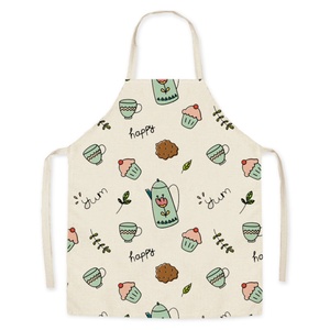 Tablier de cuisine unisexe léger en polyester effet lin, sans manches, avec motif fruits, réutilisable, idéal pour l'été et les tâches domestiques - Product Image 3