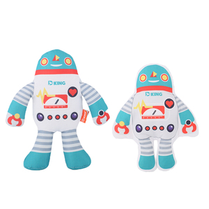Jouets en peluche rétro pour chiens, style vintage, couineurs, plats 2D, jouets à mâcher en peluche 3D pour chiots, jouets interactifs durables pour animaux de compagnie, nouveauté - Product Image 3