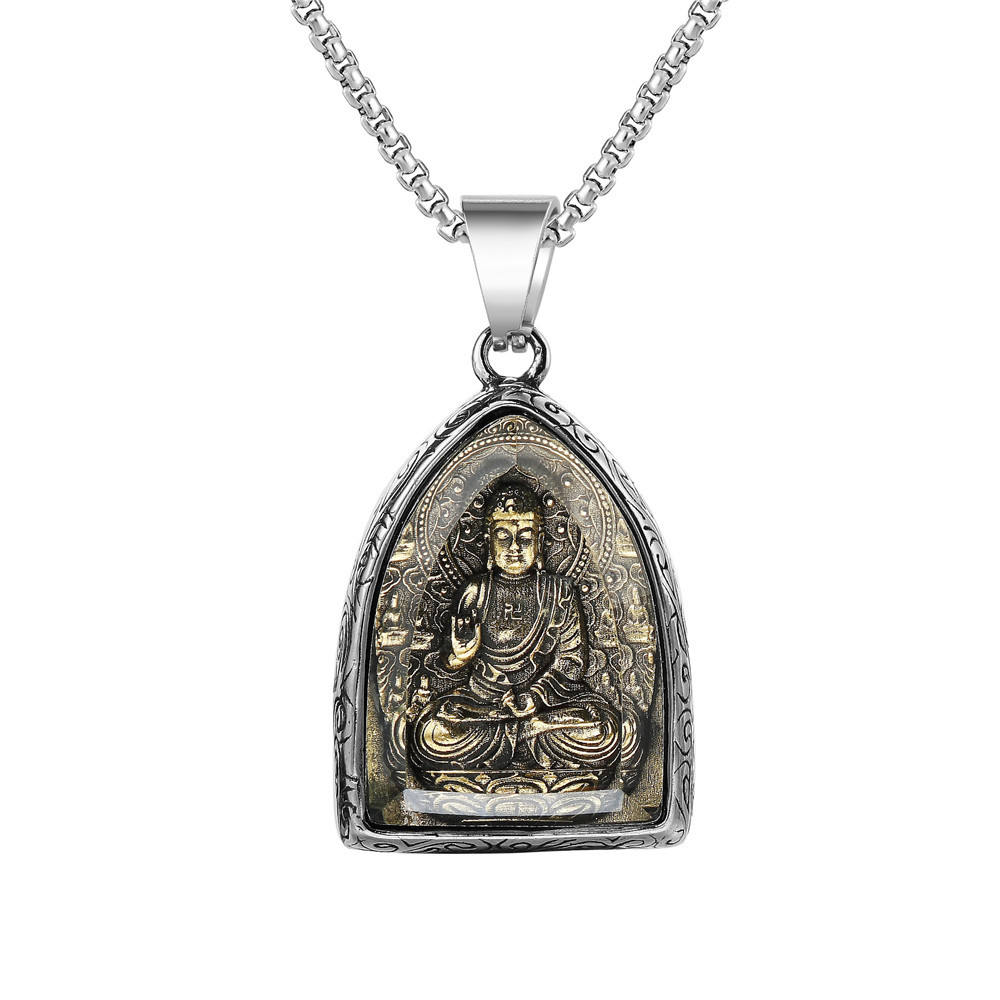 Anello Maschile In Acciaio Con Buddha | Disponibile! | SteelCZ - Foto 2