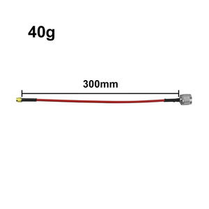 Cable Coaxial RG142 Rojo con Brida de 4 Orificios, Cable de Extensión Coaxial RF, Conector Pigtail - Product Image 3