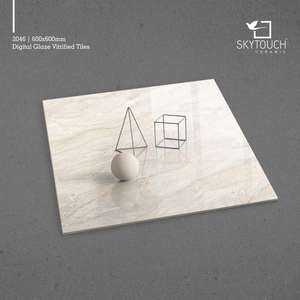 Baldosas de cerámica de porcelana esmaltada Digital de marfil puro para sala de estar Combinación de colores de porcelana con acabado brillante de 5mm - Product Image 5