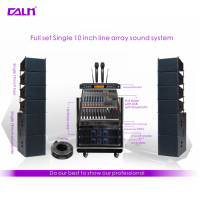 Équipement de sonorisation audio simple de 10 "de haute qualité Tops de réseau de lignes passives bidirectionnelles avec système de sonorisation d'amplificateur de subwoofer de 18 pouces