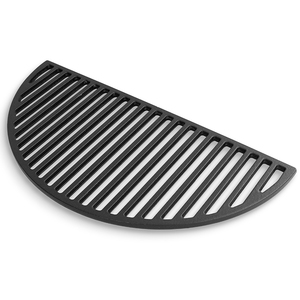 Grille de cuisson en <span class=keywords><strong>fonte</strong></span> pour barbecue de camping en plein air de 18 pouces, plaque de cuisson en <span class=keywords><strong>fonte</strong></span> demi-lune pour Kamado - Product Image 4