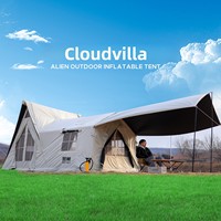Tente de camping gonflable personnalisée, grande, quatre saisons, protection UV, protection solaire, protection contre les moustiques, imperméable