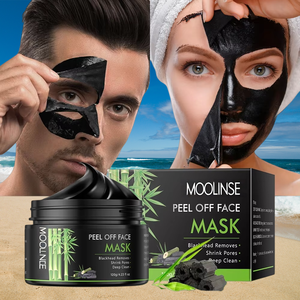 OEM ODM Label pribadi 120g masker wajah krim arang bambu pemutih penghilang komedo untuk penggunaan hidung ukuran perjalanan kulit berminyak/kering - Product Image 4