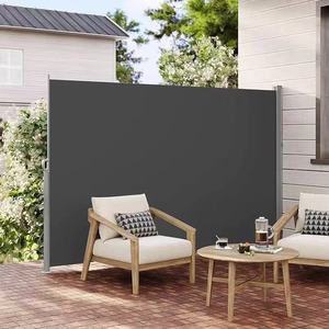 โครงอลูมิเนียมโพลีเอสเตอร์เคลือบ PU แบบแมนนวลขนาด160*300ซม. กันสาดแบบพับเก็บได้สีตามต้องการ - Product Image 6