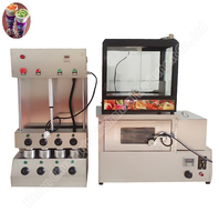 Four de cuisson de cône de pizza Machine automatique de cône de crème glacée Four de machine de fabrication de pizza
