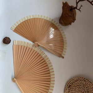 Per la pittura a spruzzo di colore solido classico facile aprire chiudere oggetti di scena regalo di bambù artigianato spagnolo ventilatore in legno - Product Image 4