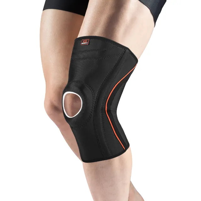 Support de genou stabilisateur de rotule en nylon avec une grande compression ressorts latéraux minces genouillère pour soulager la douleur