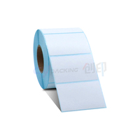 Gulungan Label termal 40x70mm, perekat tahan air untuk pencetak langsung, Label pengiriman kode batang untuk pakaian ukuran 40x60mm