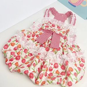 Vestido de Verano Estilo Princesa con Tulipanes para Perros Grandes (Corgis, Samoyeds, <span class=keywords><strong>Border</strong></span> Collies, Golden Retrievers y Más) - Product Image 3