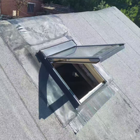 Fenêtre de toit à charnières en bois de pin massif, double vitrage Low-E, vue spectaculaire, ventilation pour grenier, loft, pièce supplémentaire