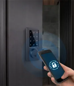 Stainless Steel Waterproof Cerradura Inteligente Wifi App Fingerprint Door Handle Digital Ttlock Tuya Smart Lock For Front Door