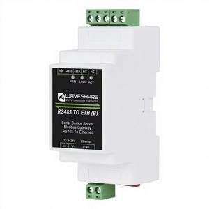 Servidor Serial Industrial Modbus RS485 de Waveshare, Modelo RS485 a Módulo Ethernet ETH (B) con RJ45 TCP/IP, Montaje en Riel, Hecho en China - Product Image 2