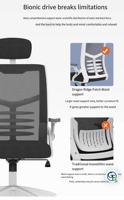 Fauteuil Contemporain Ergonomique Confortable en Tissu pour Bureau, Étude, Salle de Conférence, Dortoir, et Utilisation Sédentaire pour Gaming/Ordinateur