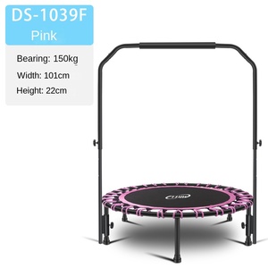 Dành cho người lớn vòng 40 inch có thể gập lại tập thể dục Trampoline trẻ em của thiết bị tập thể dục trong nhà với tay vịn nhảy giường thư bị trả lại - Product Image 6