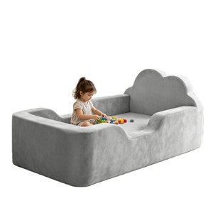 ODM OEM Canapé-lit inclinable pour enfants et tout-petits, en mousse compressée sans structure, coussin de sol Montessori, housse lavable - Product Image 1