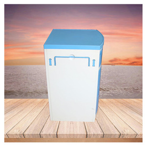 Jiaxin Hospital Bedside <b>Table</b> Plastic Drawer Type With Stainless Steel Top Ward Use - Product Image 3