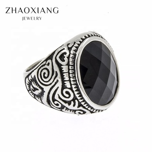 Biker Jewelry <span class=keywords><strong>Bague</strong></span> de fiançailles pour <span class=keywords><strong>homme</strong></span> Acier inoxydable Prix bon marché d'usine de Chine - Product Image 2