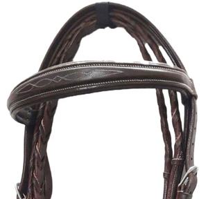 Bridon équestre pour cheval, vente chaude, fait à la main, meilleure qualité, cuir véritable, pour l'équitation, à prix abordable - Product Image 5